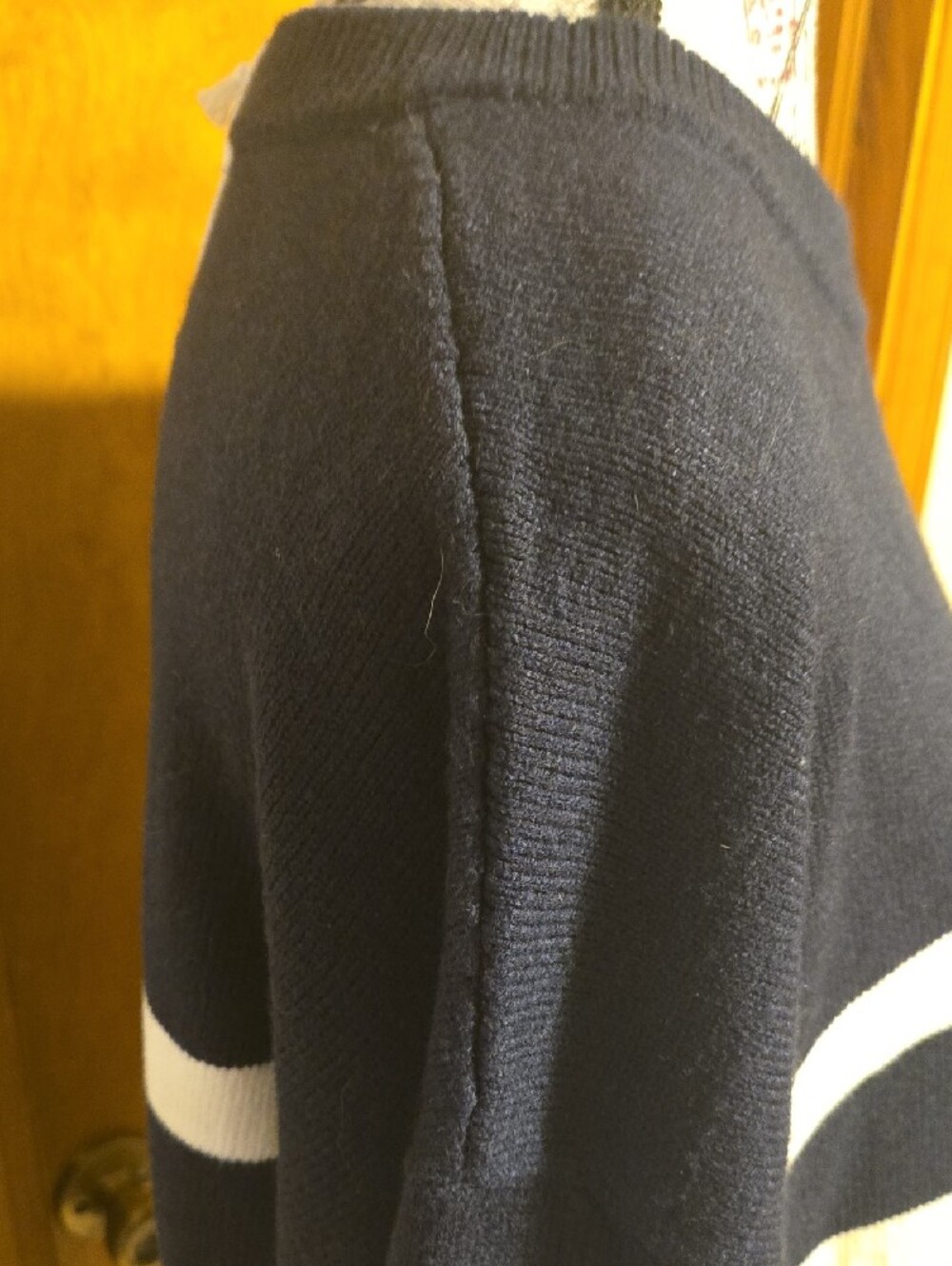 Blu Pepper Navy and White Striped Crewneck Sweater NWT - Picture 4 of 13